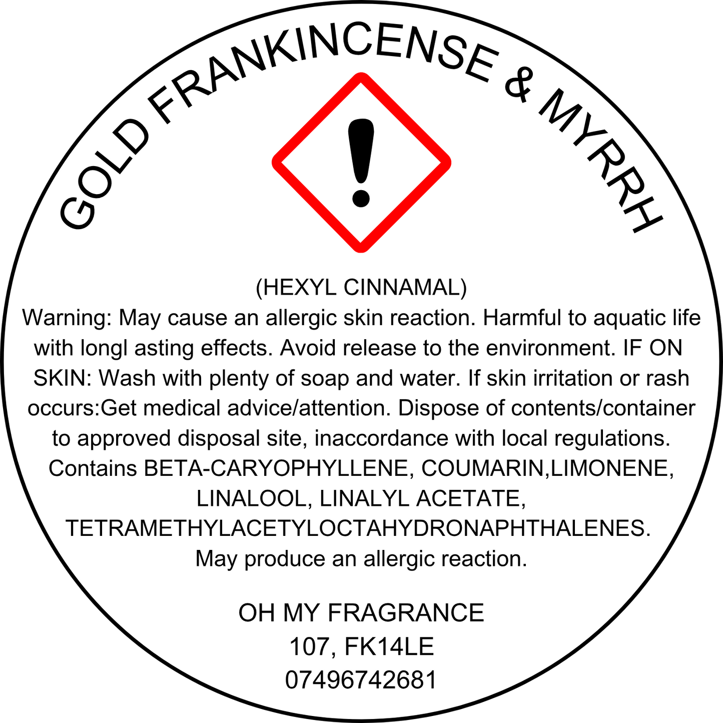 Gold Frankincense & Myrrh