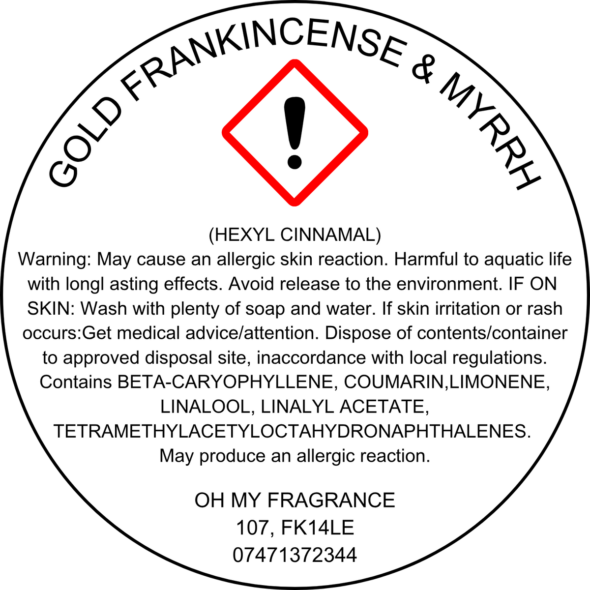 Gold Frankincense & Myrrh