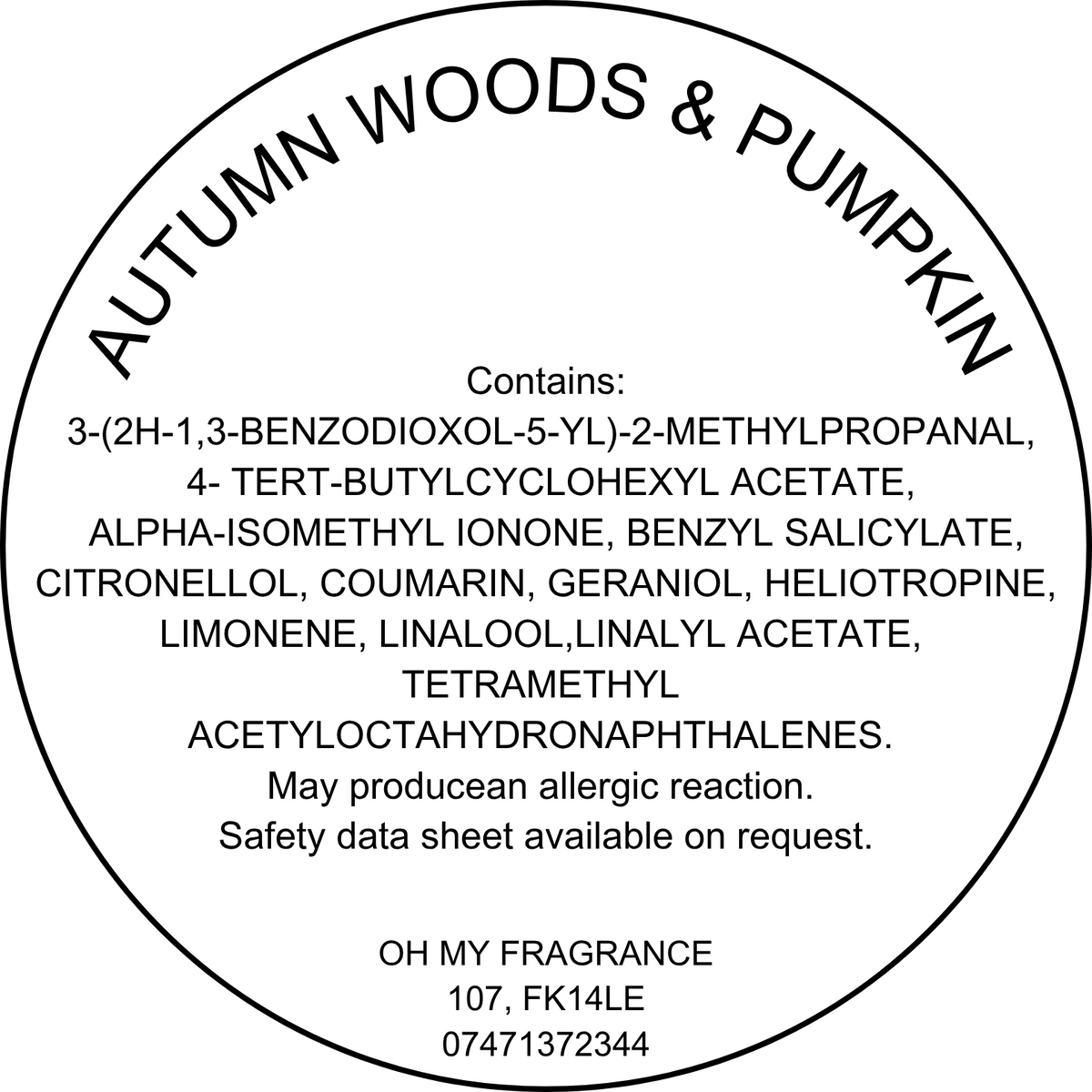 Autumn Woods & Pumpkin
