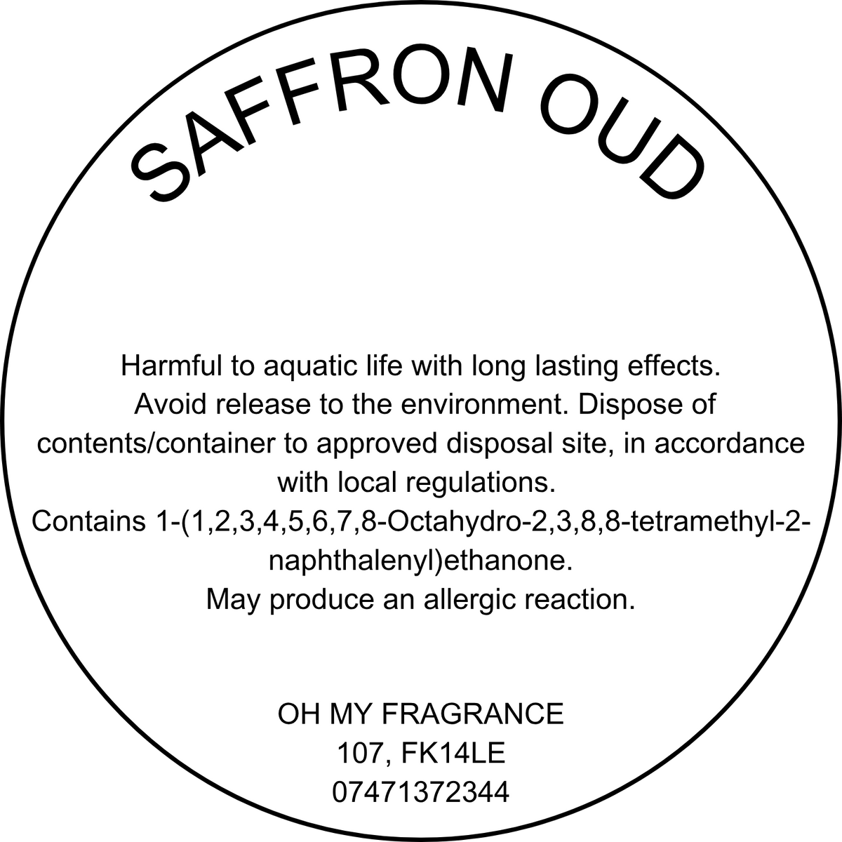 Saffron Oud - Discontinued