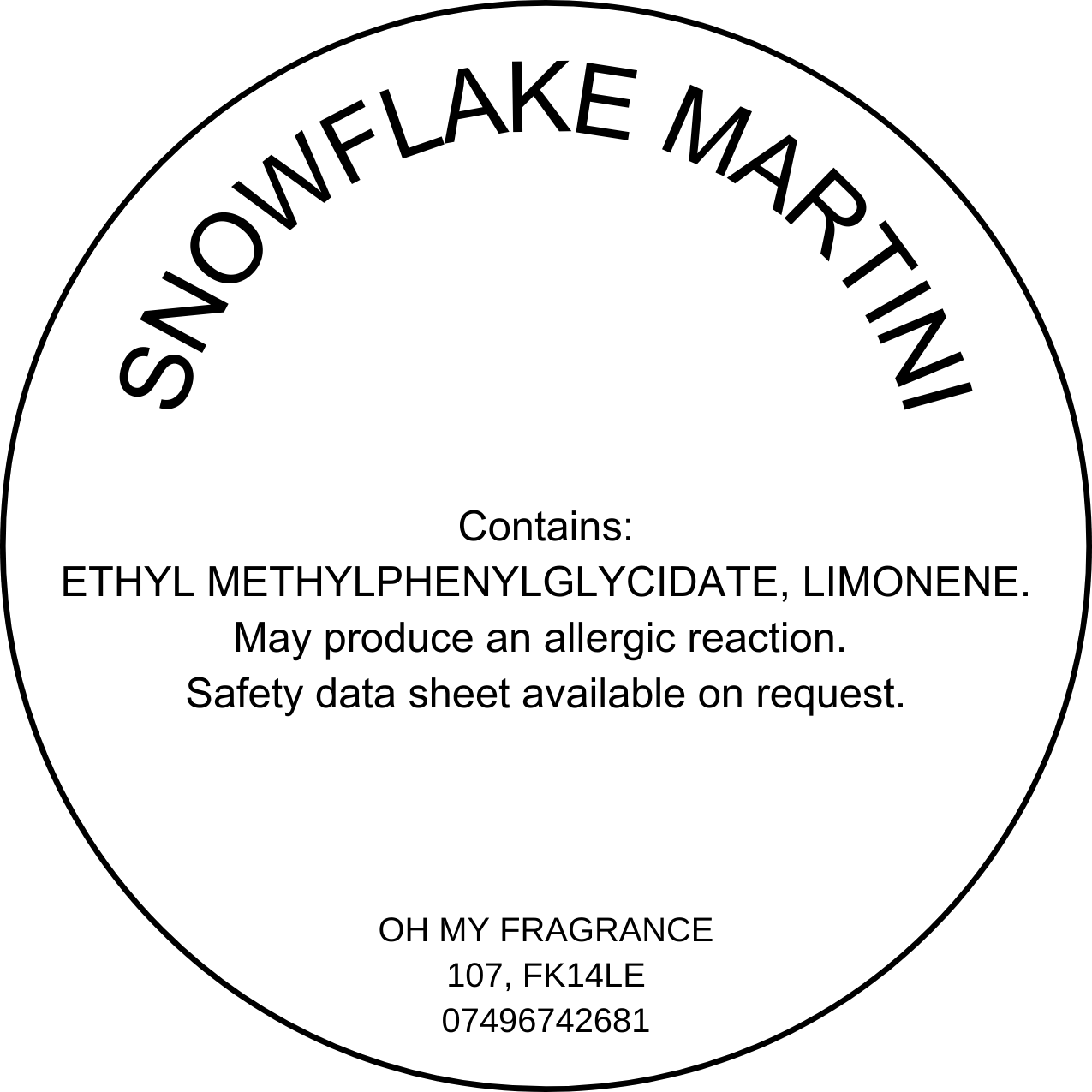 Snowflake Martini