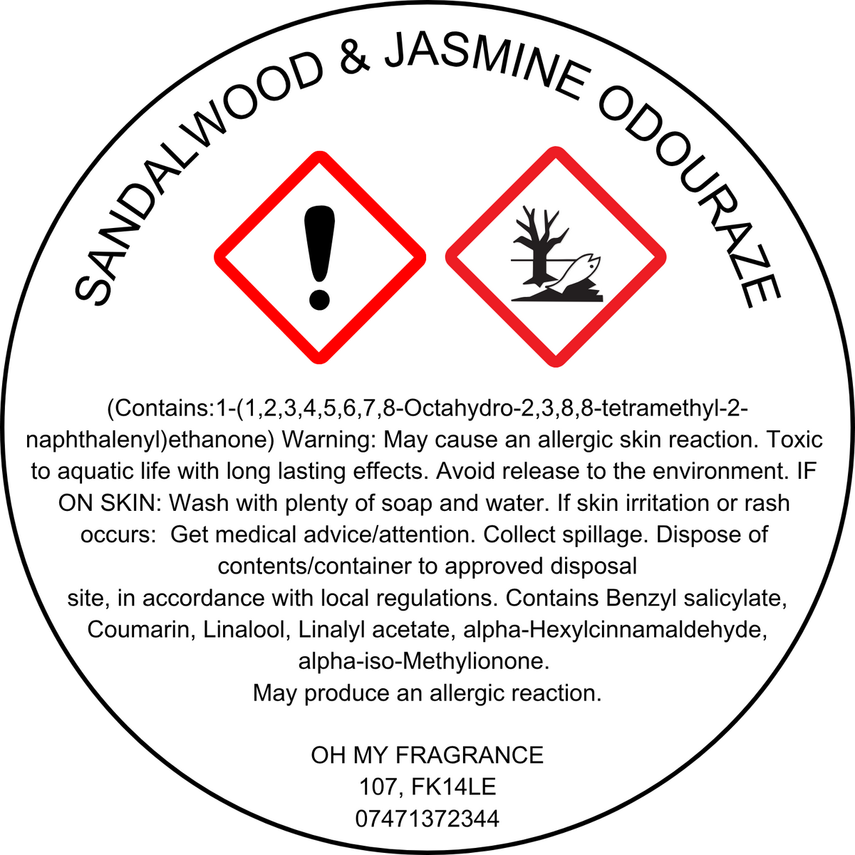 Sandalwood & Jasmine Odouraze