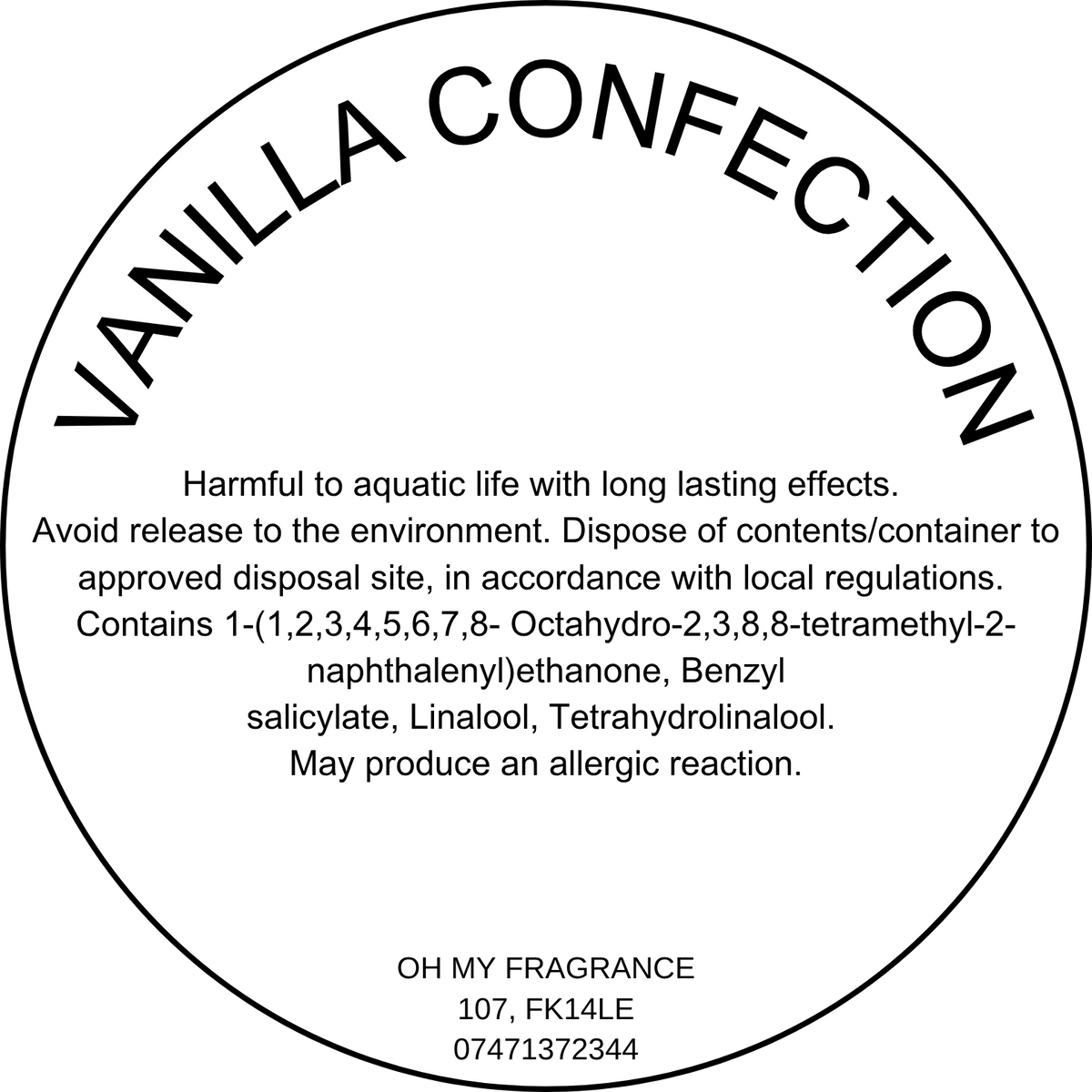 Vanilla Confection