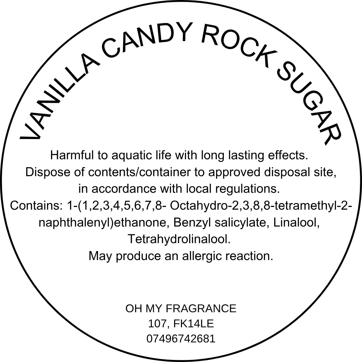 Vanilla Candy Rock Sugar