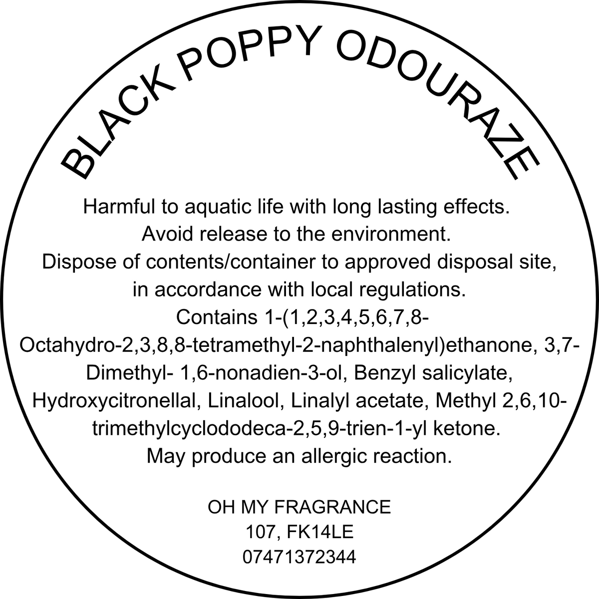 Black Poppy Odouraze