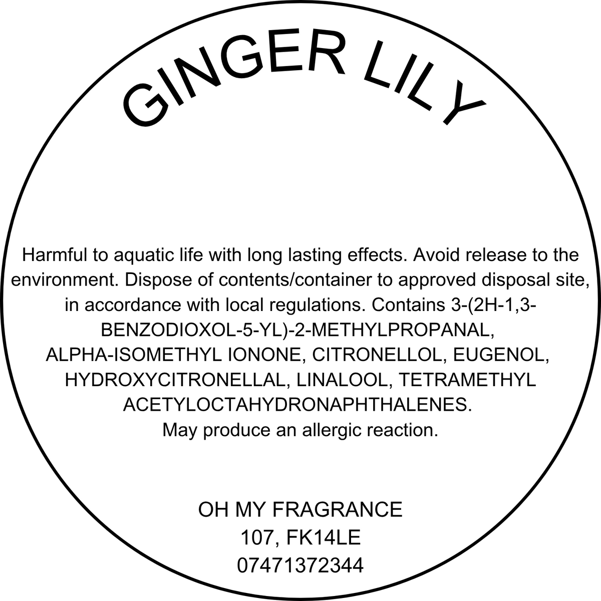 Ginger Lily - Discontinued