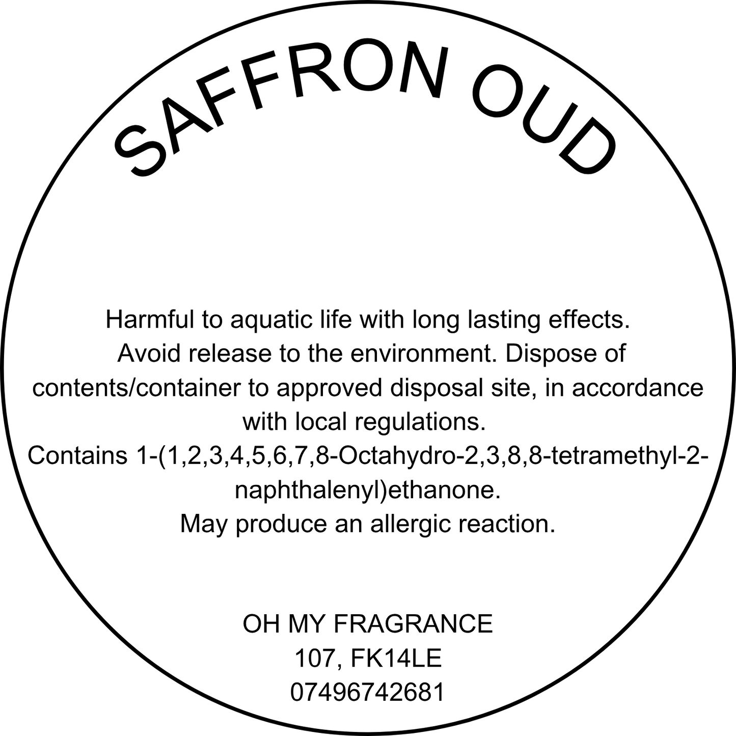 Saffron Oud - Discontinued