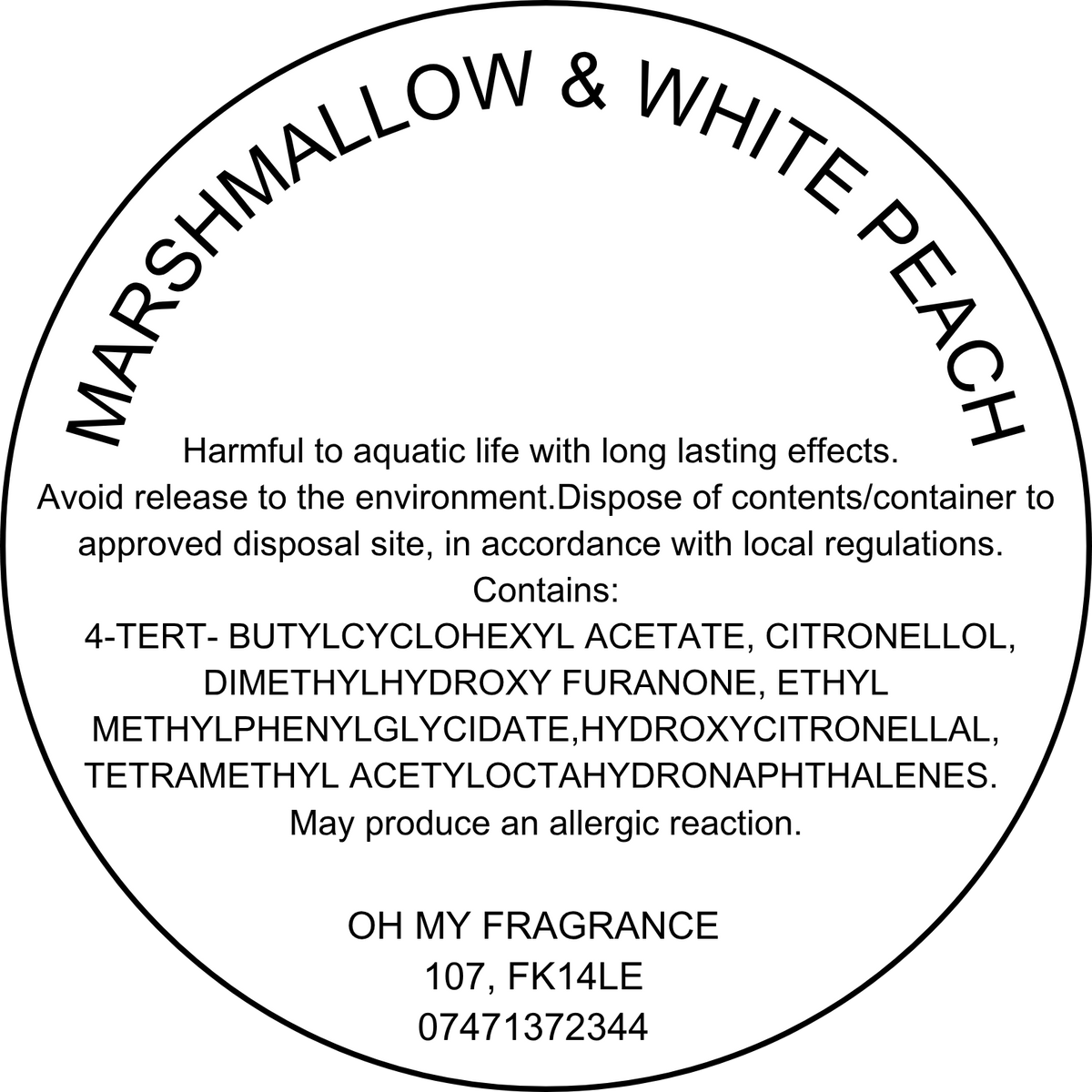 Marshmallow & White Peach - Discontinued