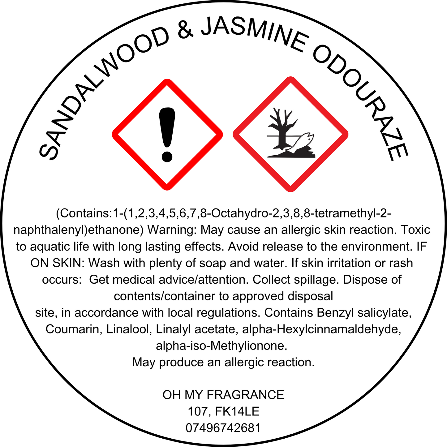 Sandalwood & Jasmine Odouraze