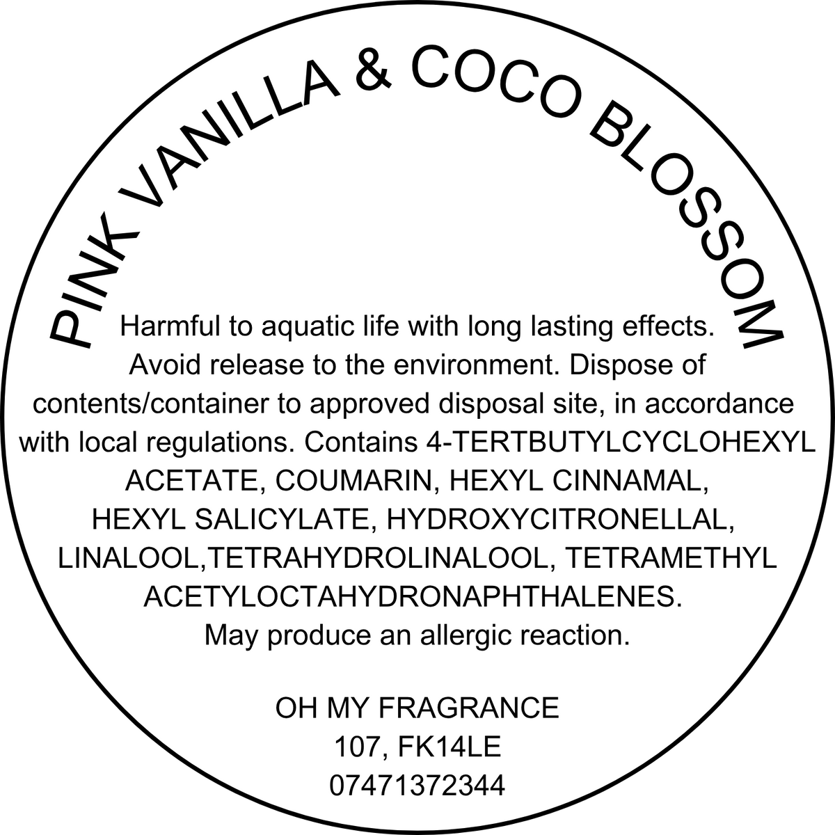 Pink Vanilla & Coco Blossom