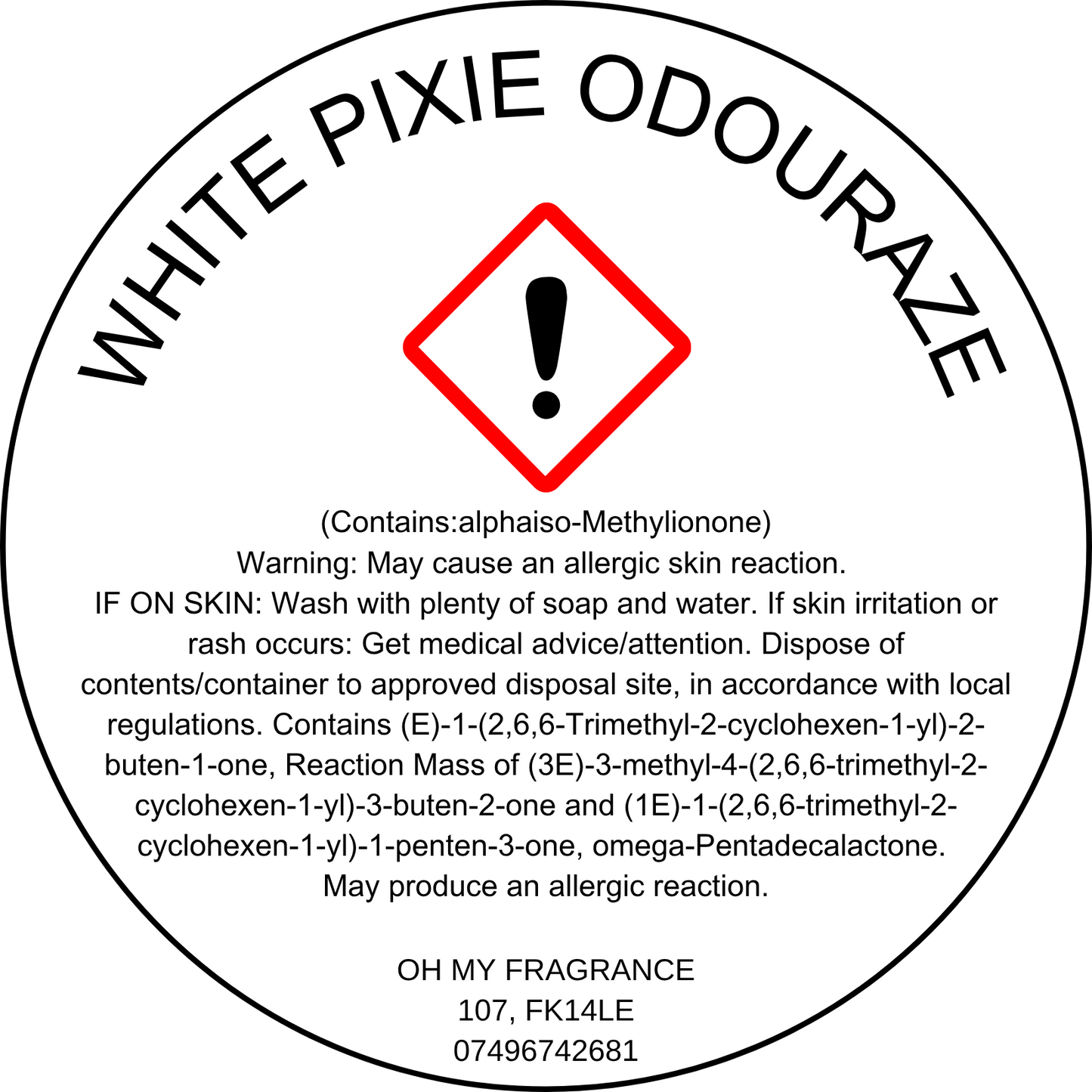 White Pixie Odouraze