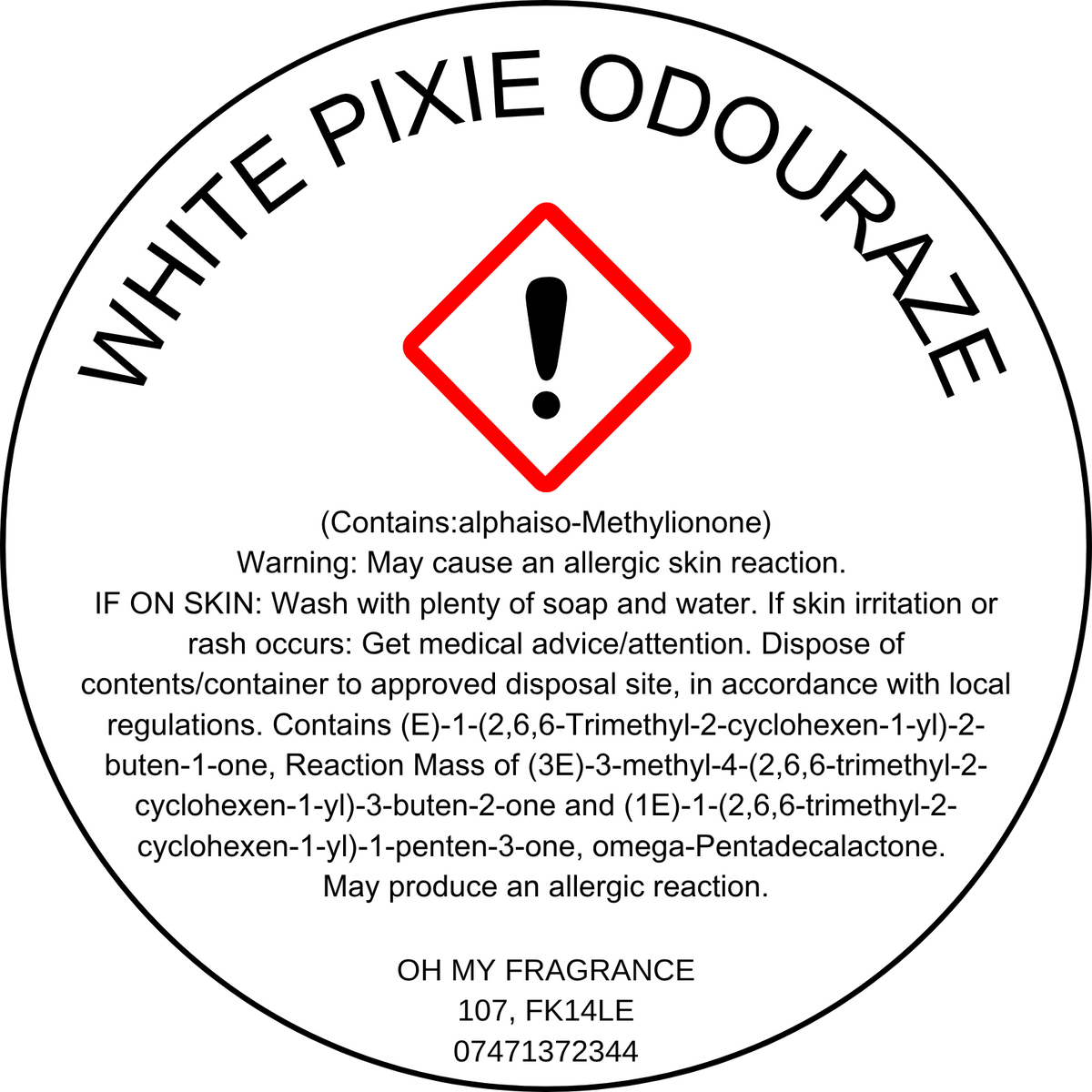 White Pixie Odouraze