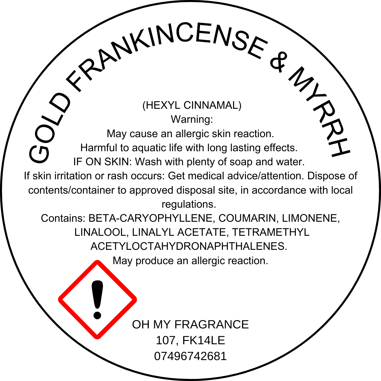Gold Frankincense & Myrrh