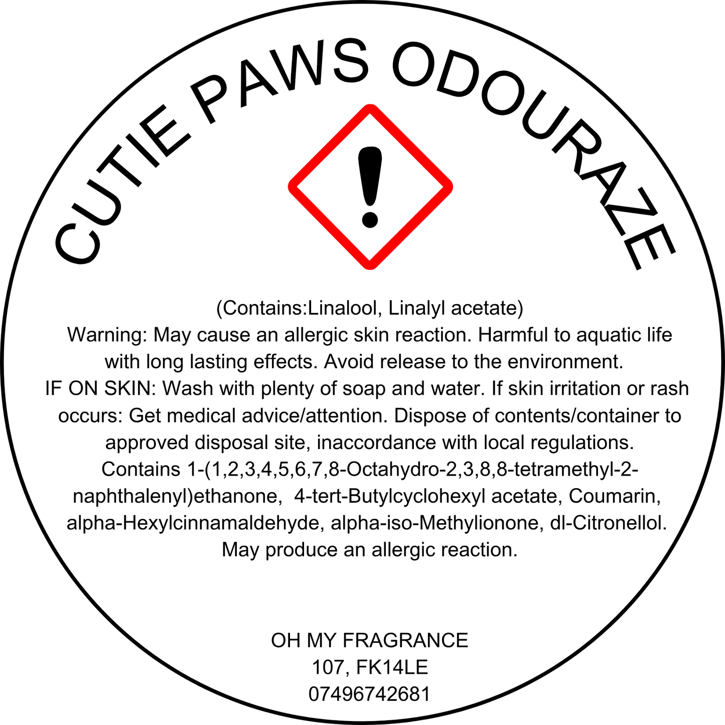 Cutie Paws Odouraze