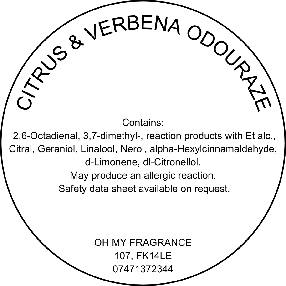 Citrus & Verbena Odouraze